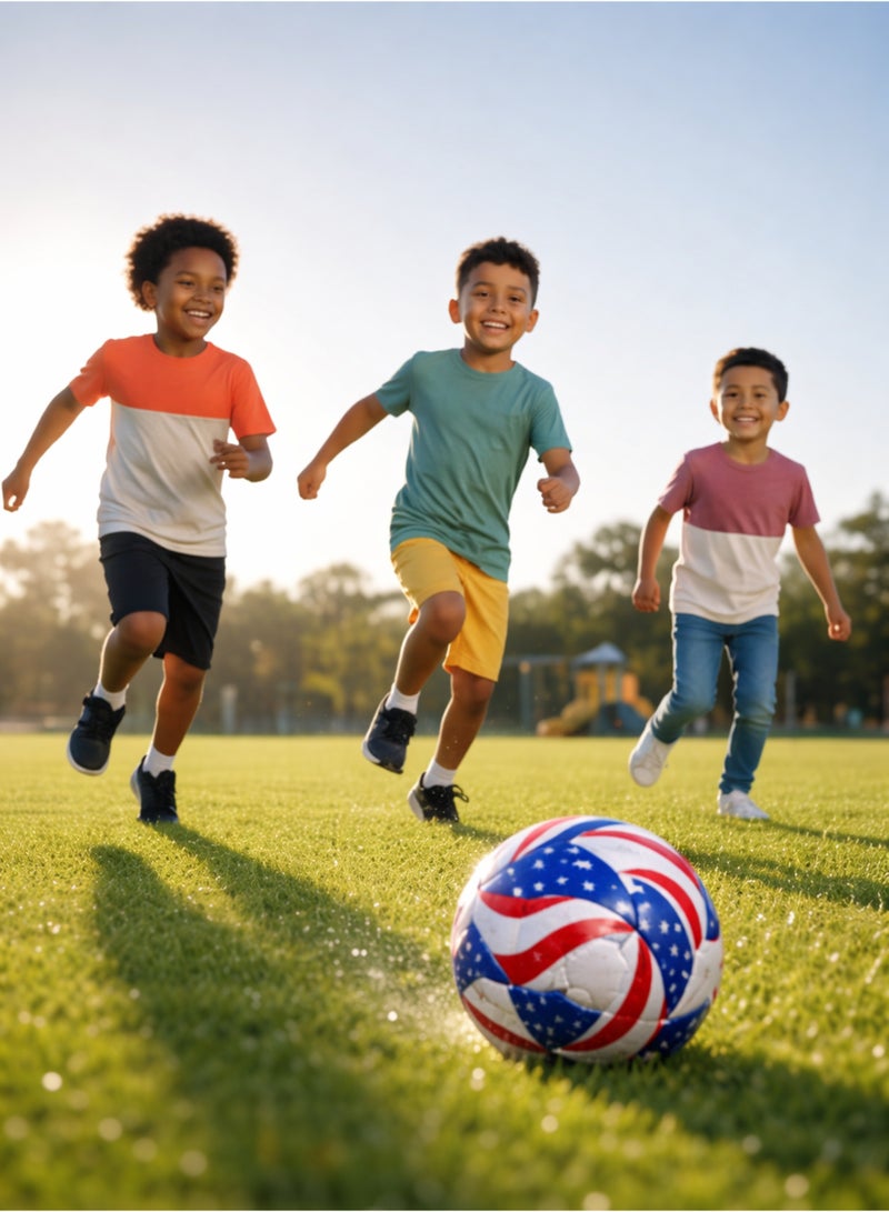 TNM Size 5 PU Leather Soccer Ball Designed for Durability and All Players - Image 4